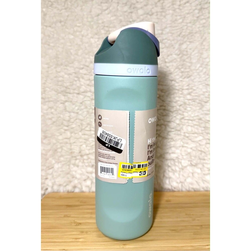 Owala 24oz FreeSip Stainless Steel Water Bottle Misty Meadow - Picture 4 of 8